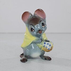 Vintage Hagen Renaker DW Mama Country Mouse Farmer Figurine Rat